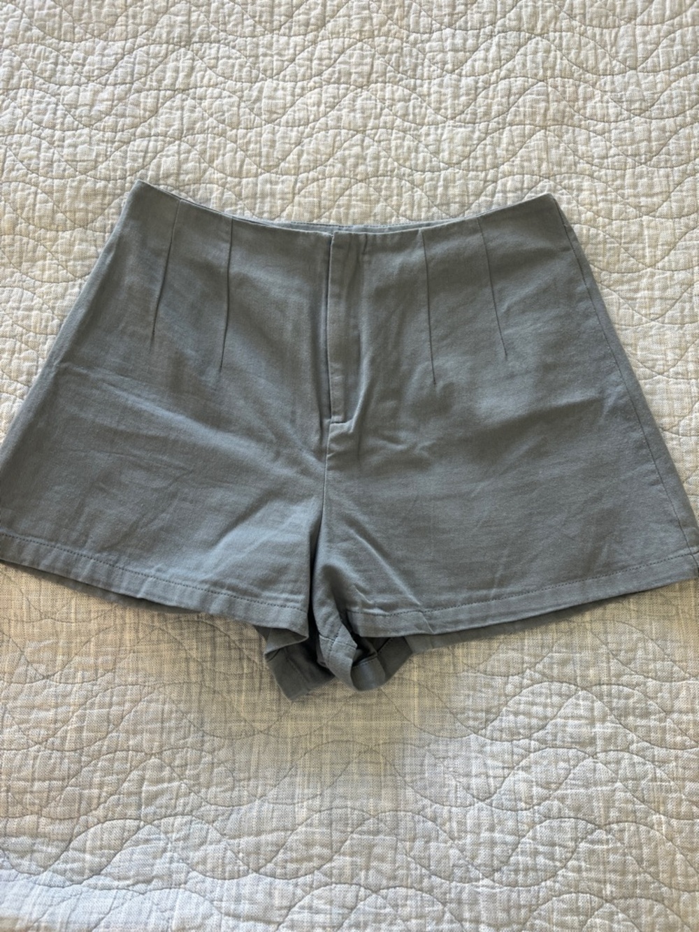 Classic High-Waist Blue Women's Shorts